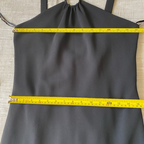 Evan-Picone Vintage Black Halter Style Party Vacation Dress- Sz- 8 - Picture 14 of 15